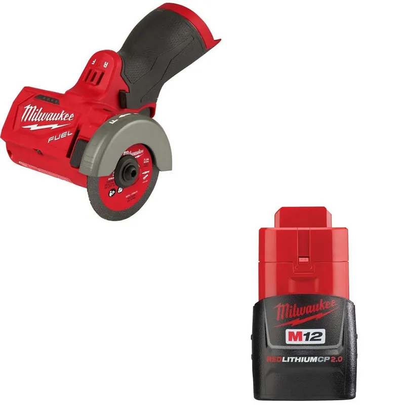 Milwaukee M12 3" Cut Off Tool, Bare w/ FREE 48-11-2420 M12 Battery Pack
