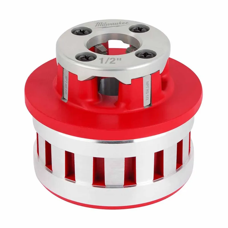Milwaukee 1/2" High Speed NPT Portable Pipe Threading Forged Aluminum Die Head