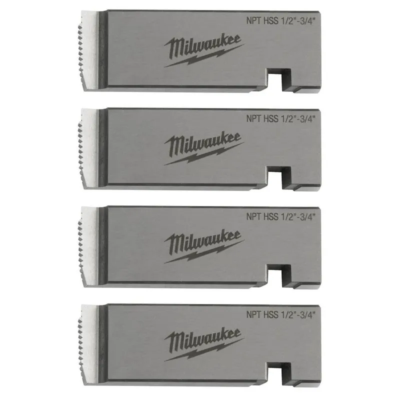 Milwaukee 1/2"-3/4" High Speed FOR STAINLESS NPT Universal Pipe Threading Dies