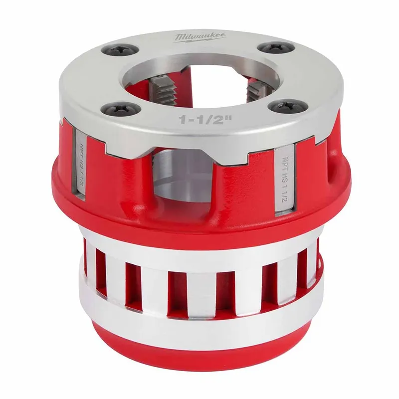 Milwaukee 1-1/2" High Speed NPT Portable Pipe Threading Forged Aluminum Die Head