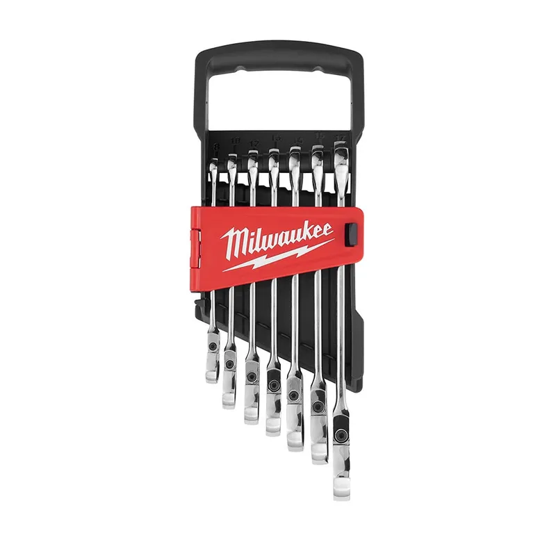 Milwaukee 7pc Flex Head Ratcheting Wrench Set - Metric