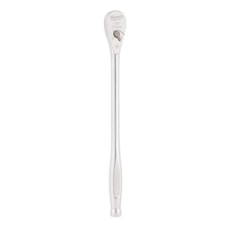 Milwaukee 1/4 in. Drive 90-Tooth Extended Ratchet with 4 Degree Arc Swing (9 in.)