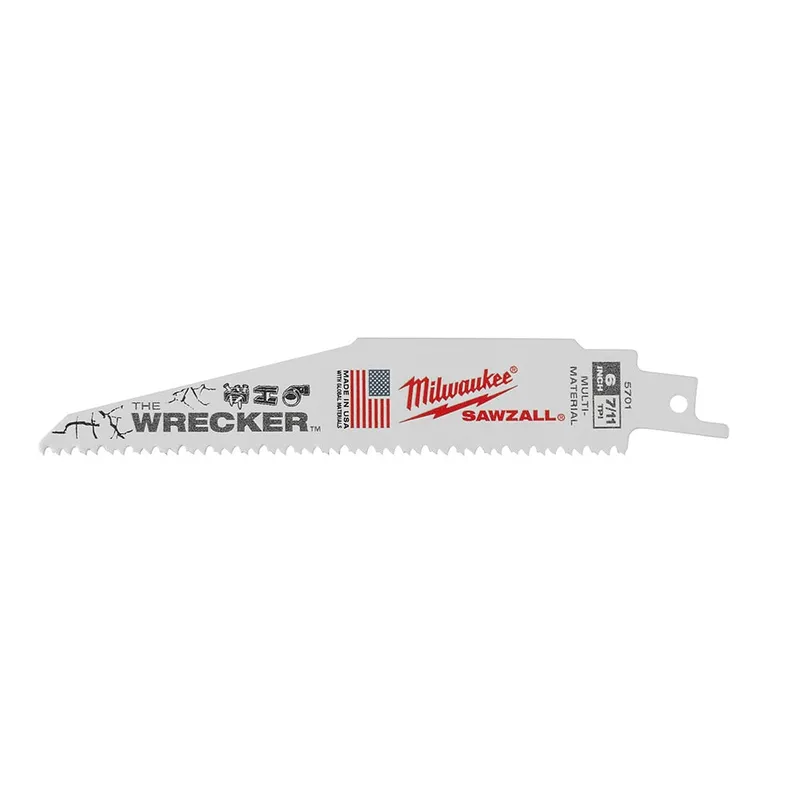Milwaukee WRECKER Multi-Material SAWZALL Blade 6" 7/11TPI 25 Pack