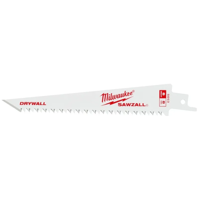 Milwaukee 6” 8TPI Drywall SAWZALL Blades (3 pk)