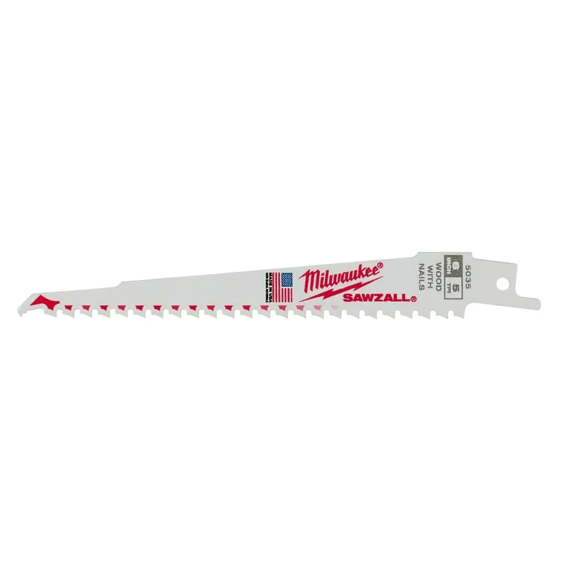 Milwaukee 6" x 6TPI Bi-Metal Super Sawzall Blade (50 Pack)