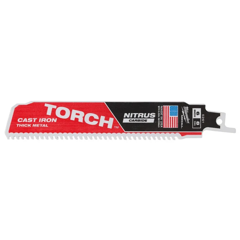 Milwaukee 6" 7TPI The TORCH with NITRUS CARBIDE for CAST IRON 1PK