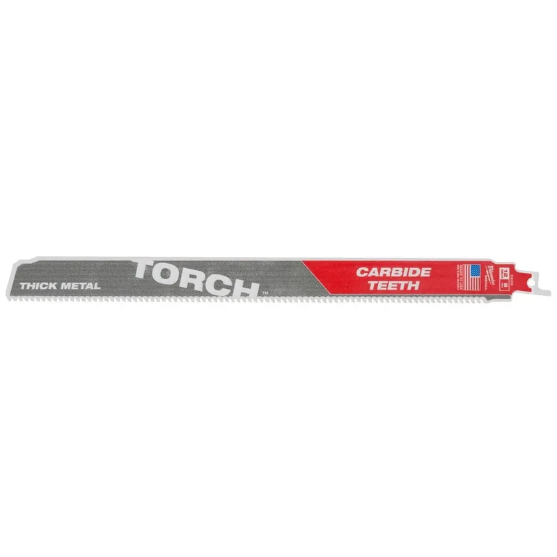Milwaukee 12” 7TPI The TORCH with Carbide Teeth SAWZALL Blade 5PK