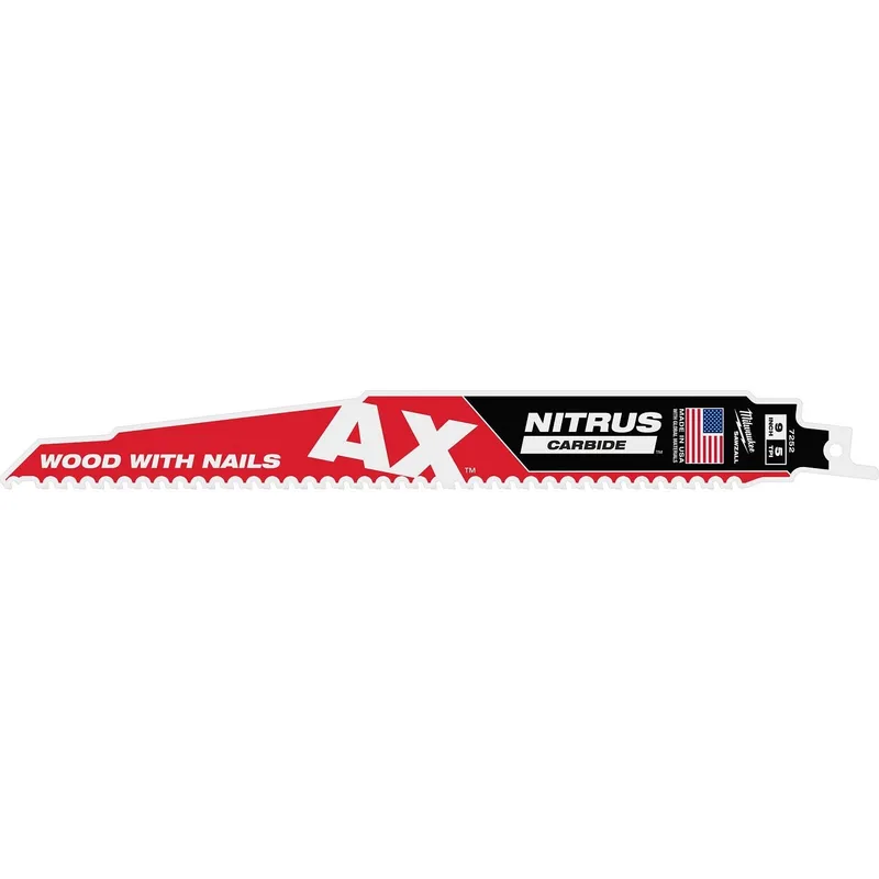 Milwaukee 9" 5 TPI NITRUS Carbide Teeth SAWZALL Blade for Wood with Nails