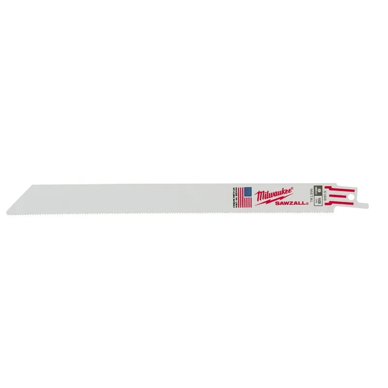 Milwaukee Super Sawzall Blade 18 Teeth per Inch 9-Inch Length (100 Pack)