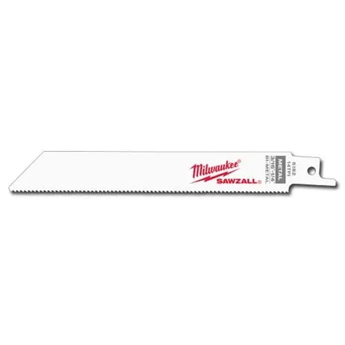 Milwaukee Super Sawzall Blade 14 Teeth per Inch 6-Inch Length, 25 Pack