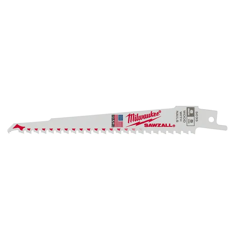 Milwaukee 6 in. 5 TPI Thin Kerf SAWZALL Blades (1 Piece)