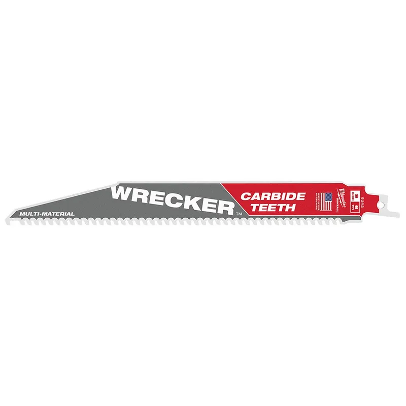 Milwaukee 9" 6 TPI THE WRECKER with Carbide Teeth SAWZALL Blade 1PK