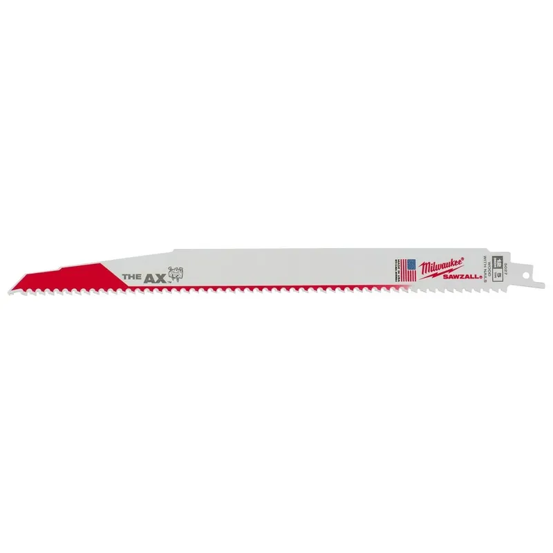 Milwaukee 100pk Super Sawzall Blade 5 TPI, 12"Length, Ax