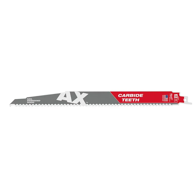 Milwaukee Sawzall Blade With Carbide Teeth, 12" 5T