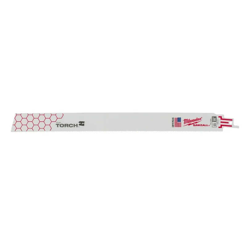 Milwaukee Super Sawzall Blade 18 Teeth per Inch 12-Inch Length, Torch, 25 Pack