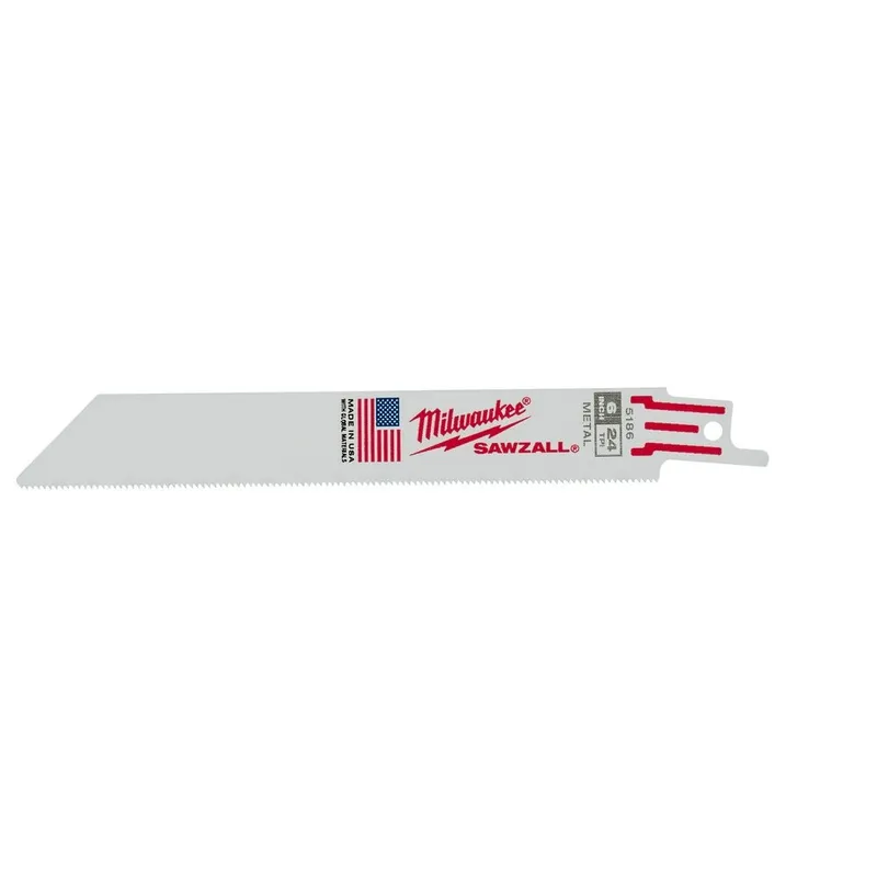 Milwaukee 6" x 24TPI Bi-Metal Super Sawzall Blade 50-Pack