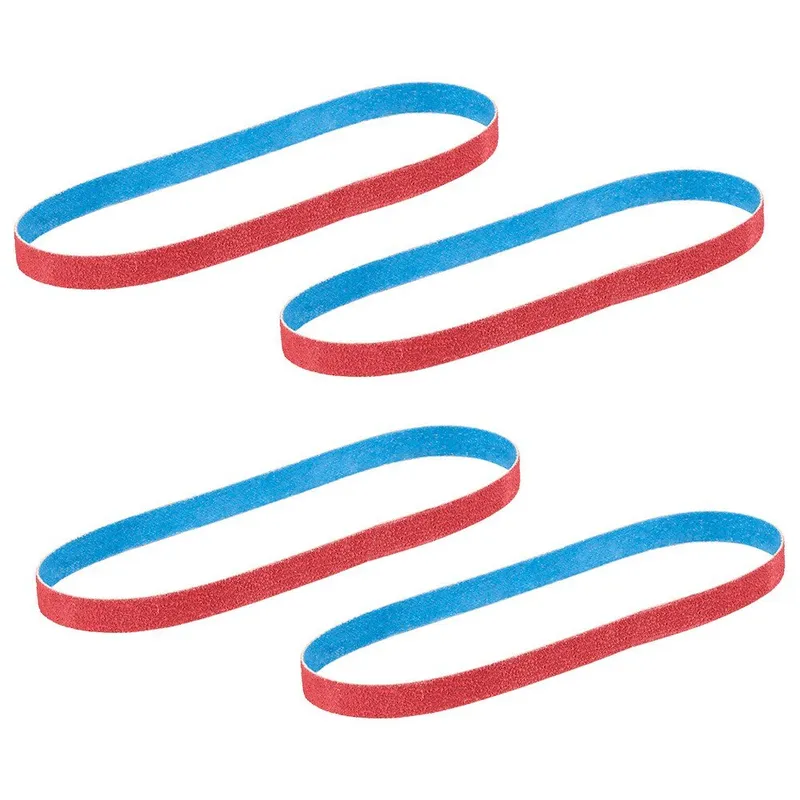 Milwaukee 1/2" x 18" 40/60/80/120 Grit Bandfile Belts - 4 pack variety