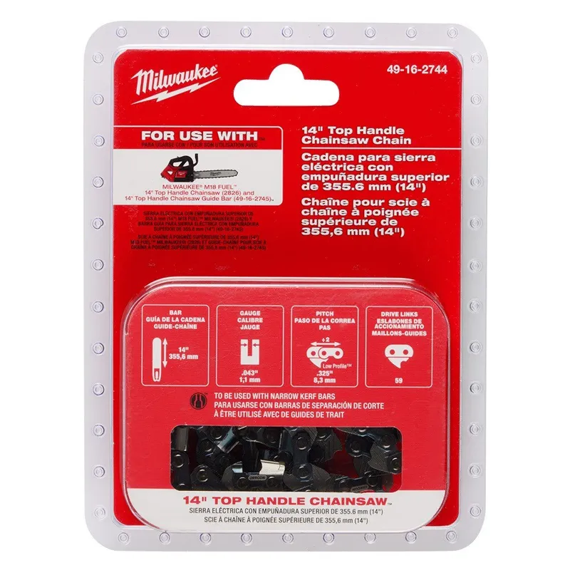 Milwaukee 14" Top Handle Chainsaw Chain