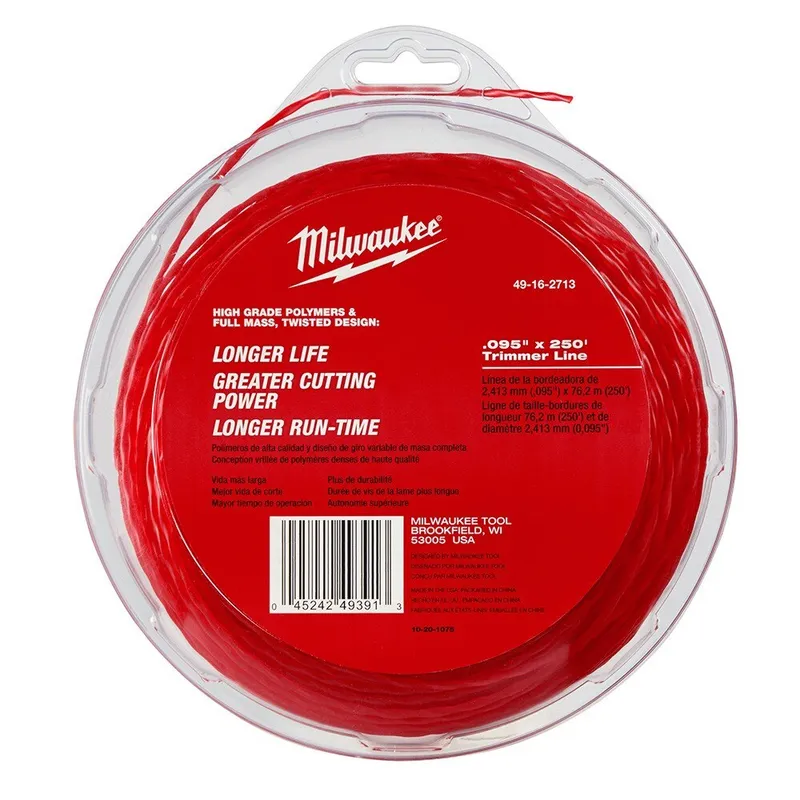 Milwaukee .095" x 250' Trimmer Line for Milwaukee 2725-20