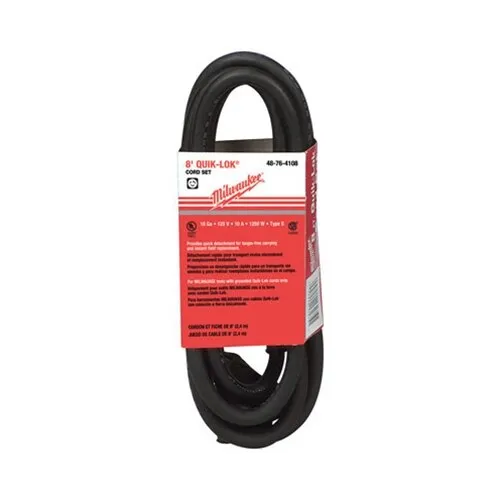 Milwaukee 8 ft. Quik-Lok Cord withTwist Lock Plug