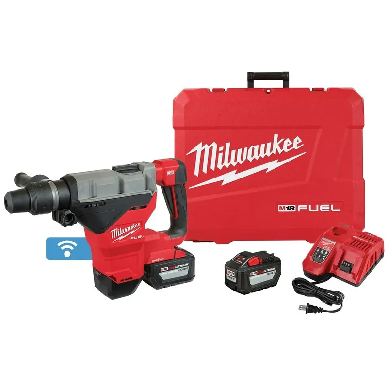 Milwaukee M18 FUEL 1-3/4" SDS MAX Rotary Hammer ONE KEY Kit 2-Battery