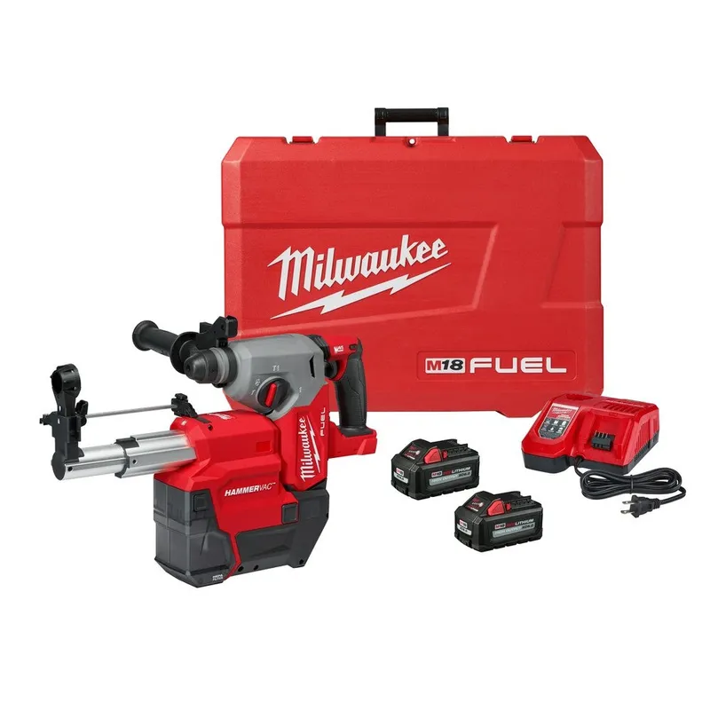 Milwaukee M18 FUEL 1" SDS Plus Rotary Hammer Dust Extractor Kit