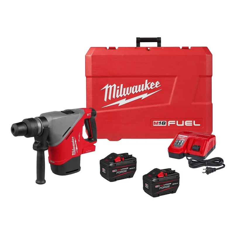 Milwaukee M18 FUEL 1-9/16" SDS Max Rotary Hammer Kit with ONE KEY (2 Batteries, Charger)