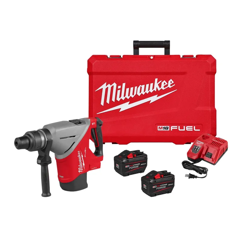 Milwaukee M18 FUEL 1-3/4" SDS MAX Rotary Hammer Kit with ONE-KEY (2 Batteries, Charger)