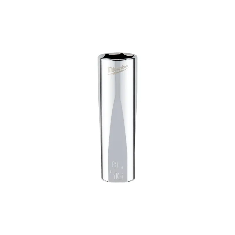 Milwaukee 3/8" Drive 9/16" SAE Deep Socket with Four Flat Sides
