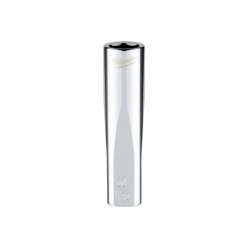 Milwaukee 1/4" Drive 11/32" SAE Deep Socket Four Flat Sides