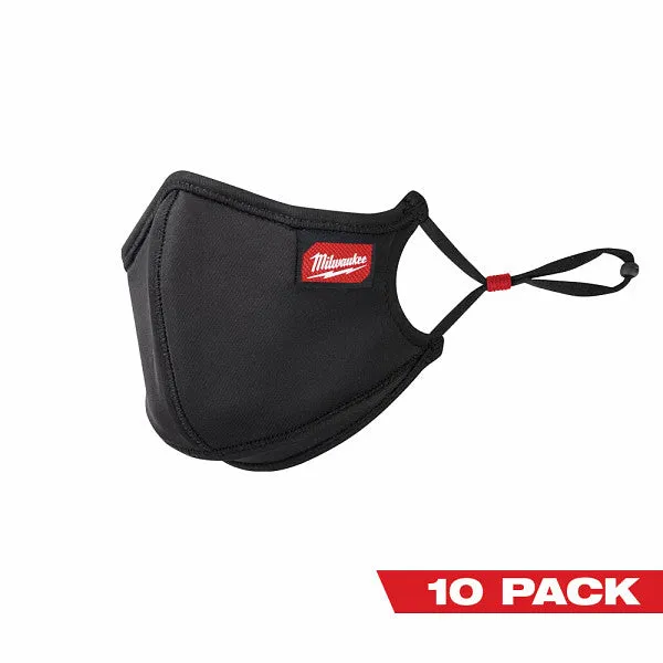 Milwaukee 10pk 3-layer Performance Face Mask – S/M