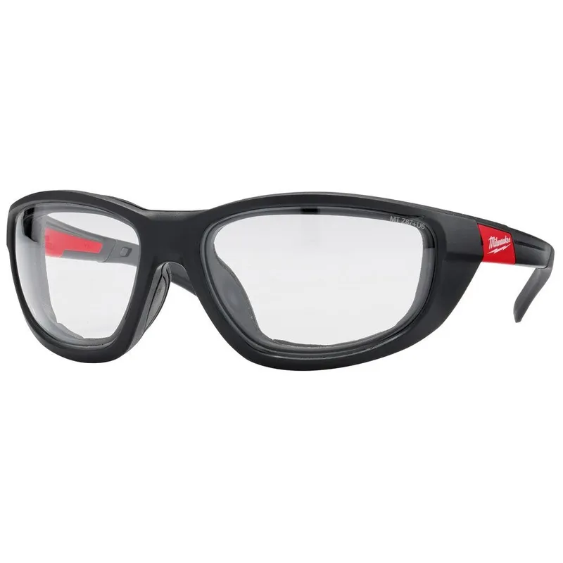 Milwaukee Clear High Performance Safety Glasses with Gasket
