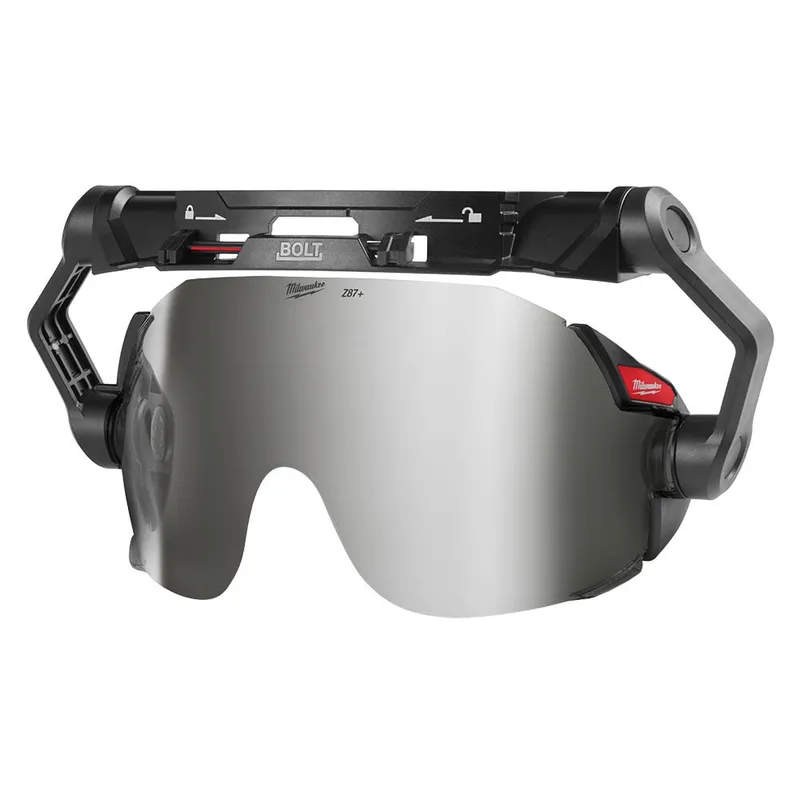 Milwaukee BOLT Eye Visor - Mirrored Dual Coat Lens (Compatible with Milwaukee BOLT Safety Helmets & BOLT Hard Hats)