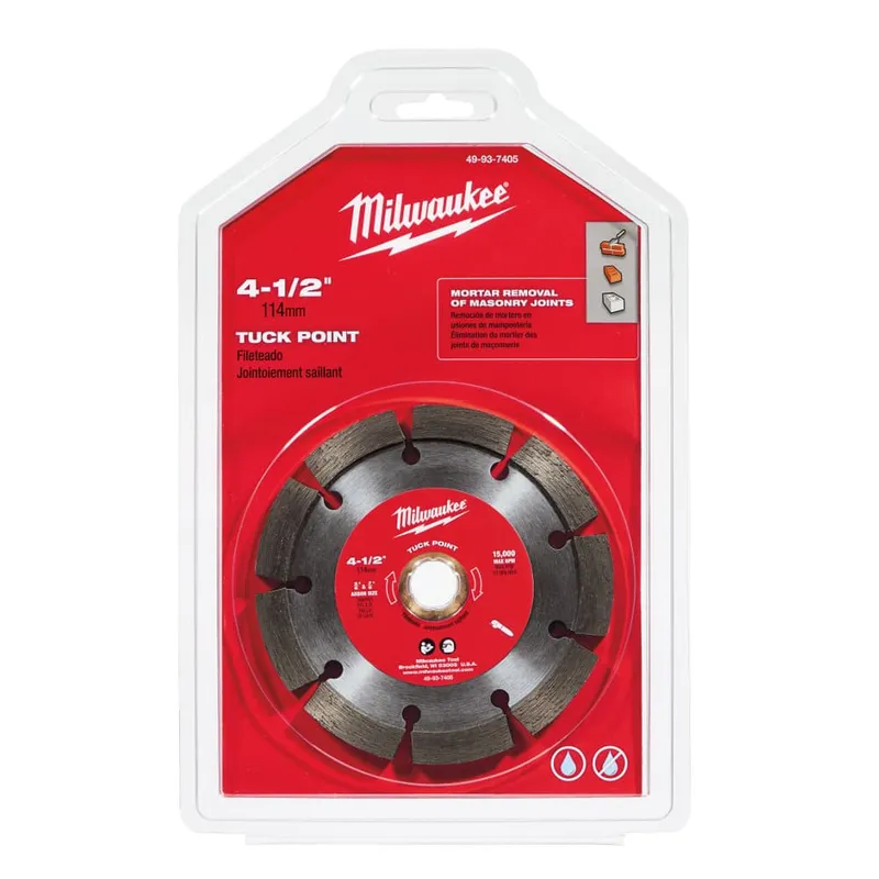 Milwaukee 4 1/2" Tuck Point Segmented Saw Blade