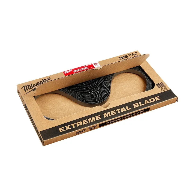 Milwaukee 8/10 TPI Extreme Thick Metal Bandsaw Blades 25 Pack Compact