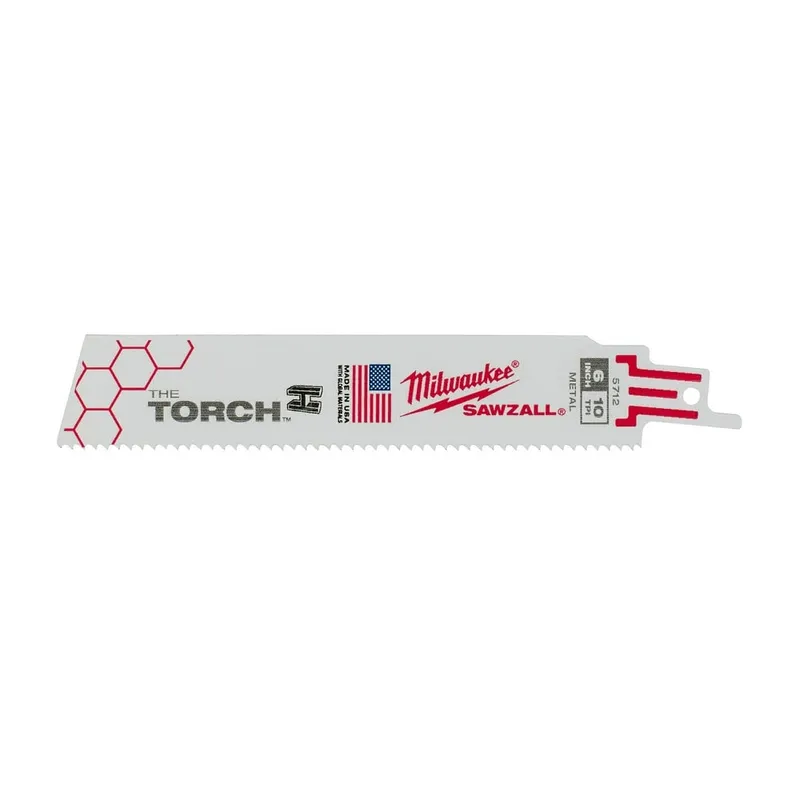 Milwaukee 6" x 10TPI Super Sawzall Demolition Blade 5-Pack