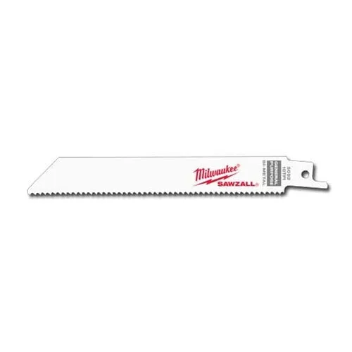 Milwaukee 6" x 10TPI Bi-Metal Super Sawzall Blade (50 Pack)