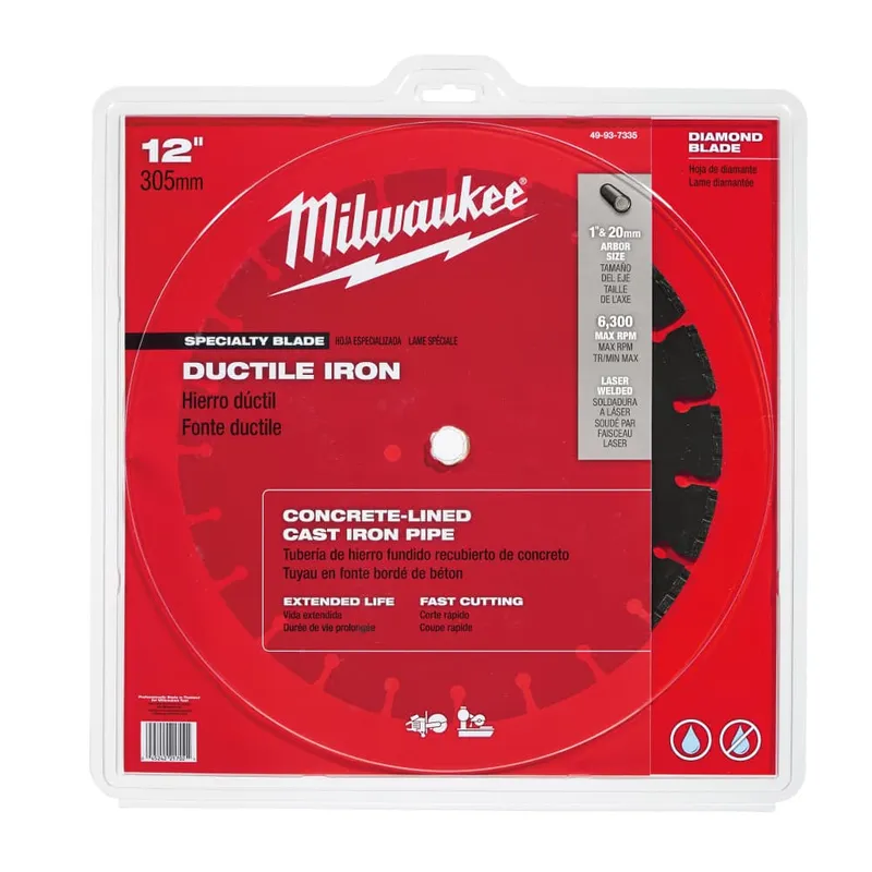 Milwaukee 12" Ductile Iron Segmented Saw Blade