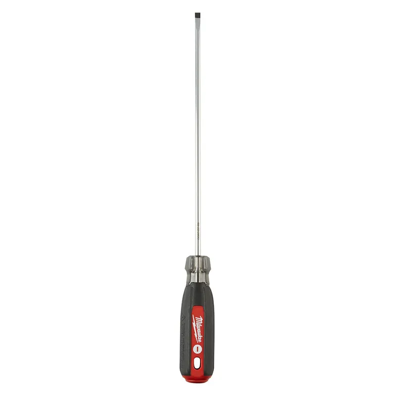 Milwaukee 3/16" Cabinet - 8" Cushion Grip Screwdriver
