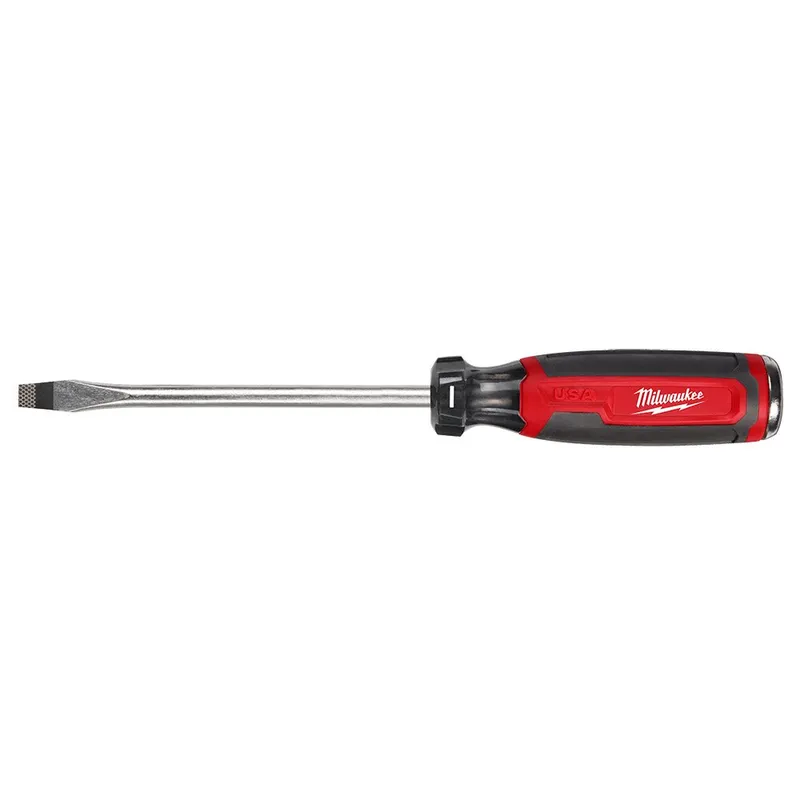 Milwaukee 5/16" Slotted 6" Cushion Grip Demolition Screwdriver (USA)
