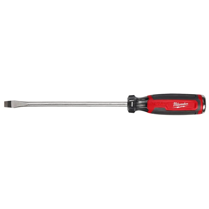Milwaukee 3/8" Slotted 8" Cushion Grip Demolition Screwdriver (USA)