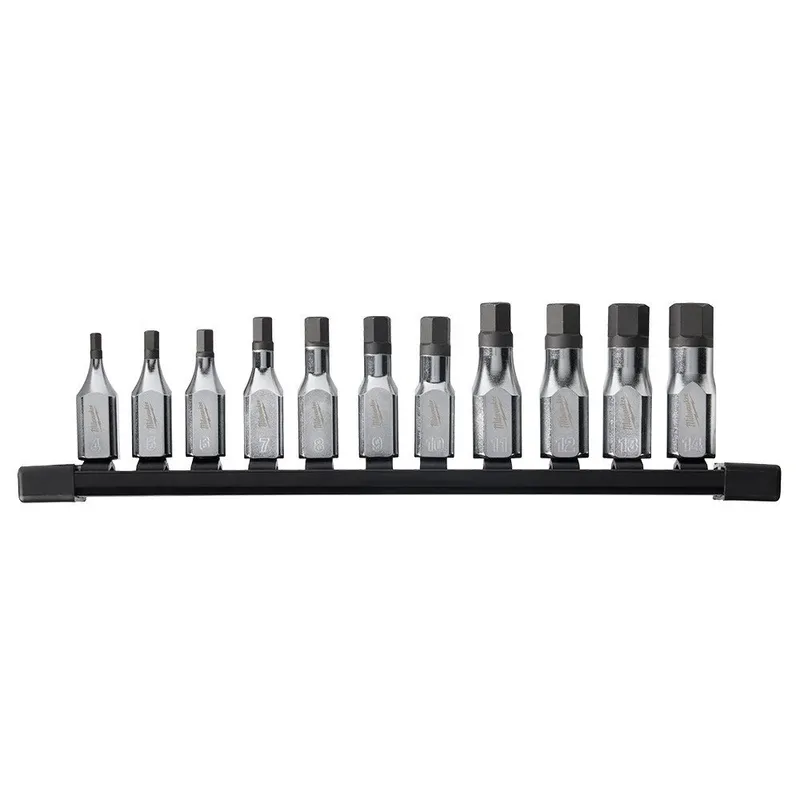 Milwaukee 11pc 3/8" Drive Hex Bit Socket Set - Metric