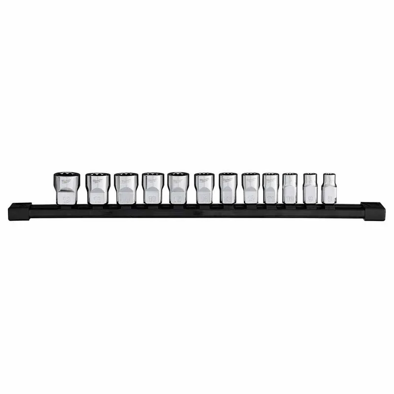 Milwaukee 12pc 3/8” Drive 12-Point Metric Socket Set
