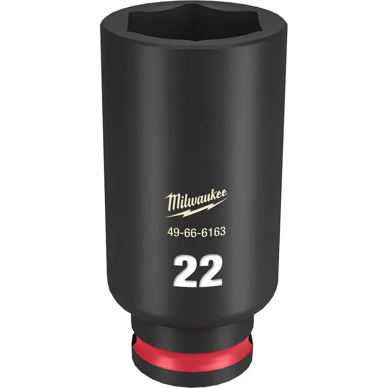 Milwaukee SHOCKWAVE Impact Duty 3/8"Drive 22MM Deep 6 Point Socket
