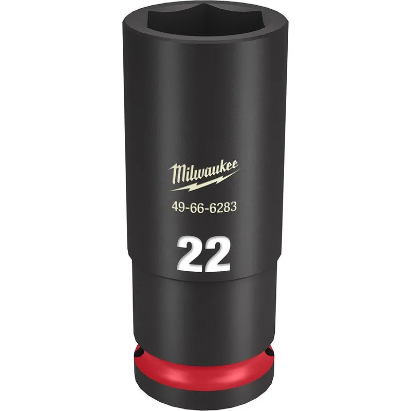 Milwaukee SHOCKWAVE Impact Duty 1/2"Drive 22MM Deep 6 Point Socket