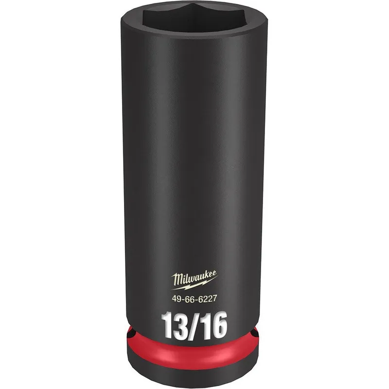 Milwaukee SHOCKWAVE Impact Duty 1/2"Drive 13/16" Deep 6 Point Socket