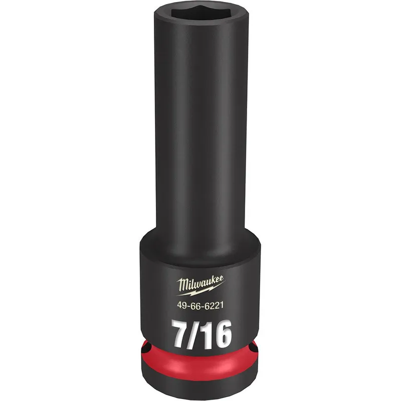 Milwaukee SHOCKWAVE Impact Duty 1/2"Drive 7/16" Deep 6 Point Socket