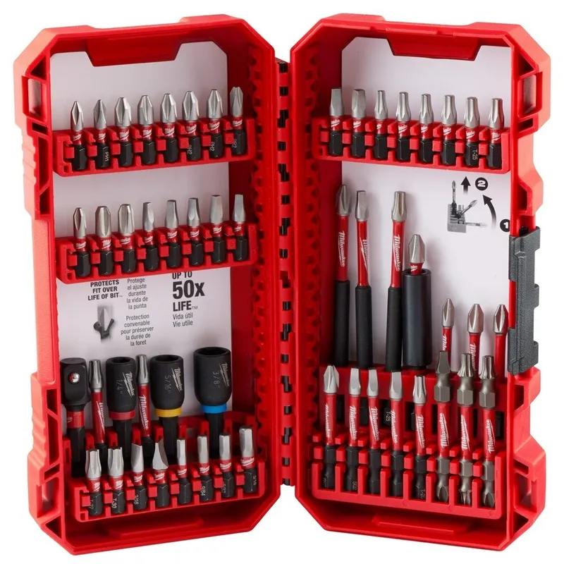 54PC IMPACT DRIVER BIT SET SHOCKWAVE