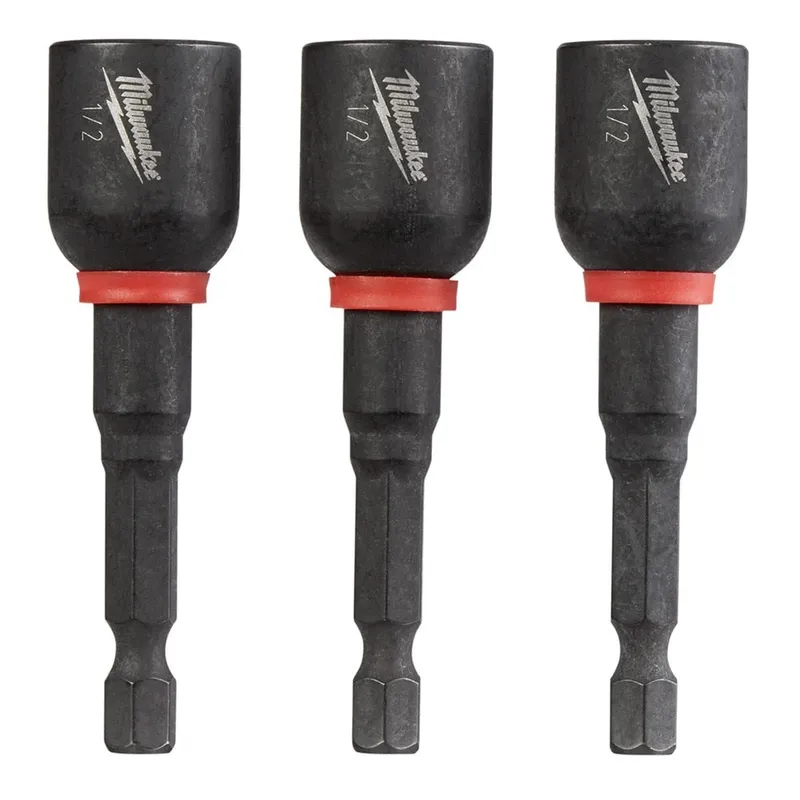 Milwaukee Shockwave 2-9/16" Mag Nutdriver 1/2" - Bulk (10)