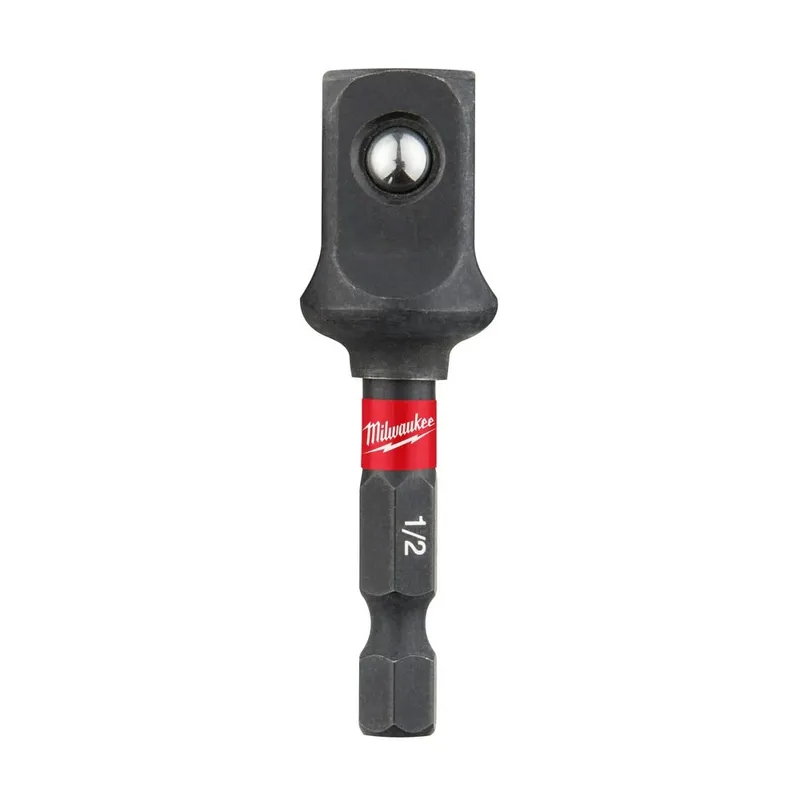 Milwaukee SHOCKWAVE Impact Duty 1/4" Hex to 1/2 " Square Socket Adapter